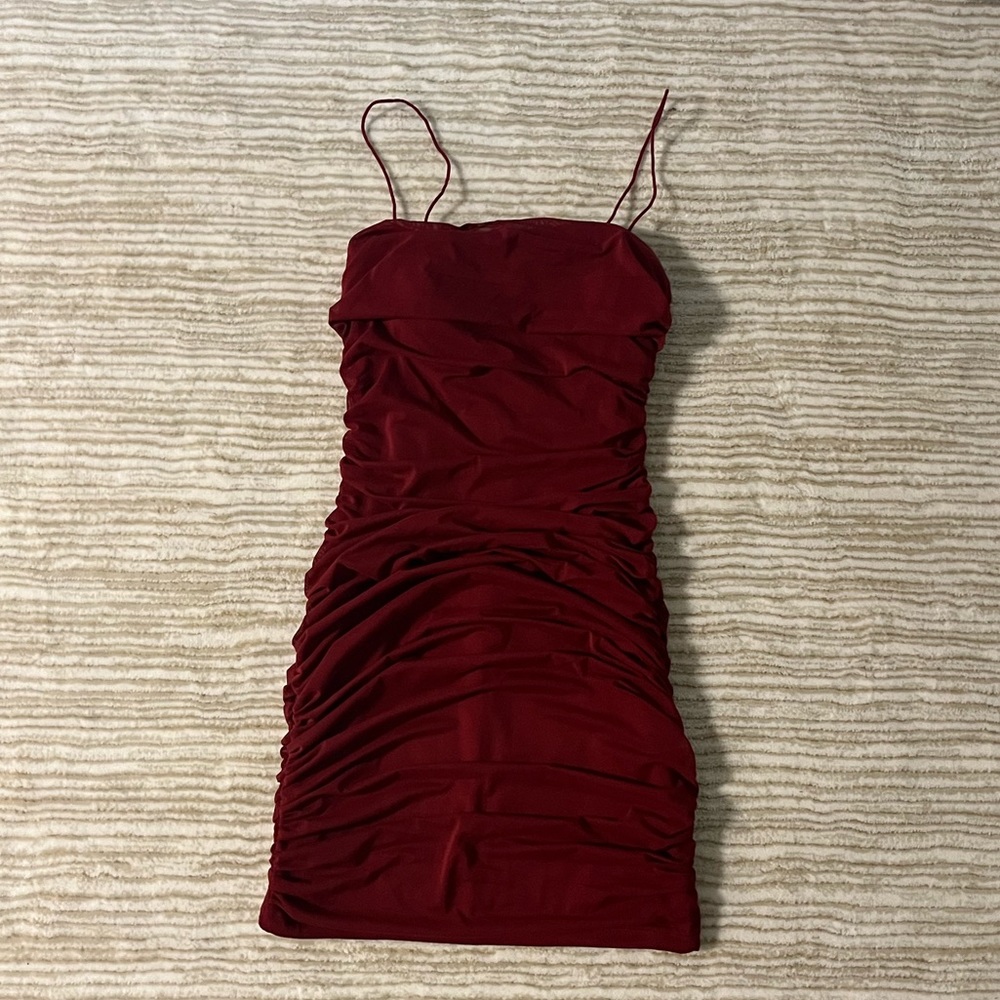 Princess Polly Holloway Wishes Mini Dress - Red (Size 6)